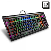 Teclado Gaming Sharkoon Sgk60 Brown Switch Usb Retroiluminado Mecanico Negro